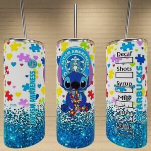 Stitch Autism Awareness  20oz Tumbler